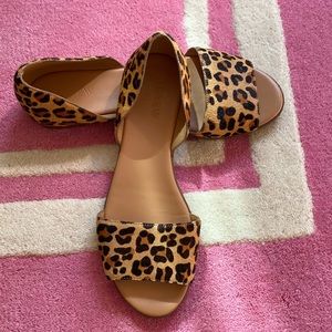 J. Crew Flat Cheetah Print Slides